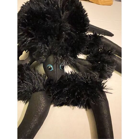 Folkmanis Black Plush Spider puppet Black Hand Glove Puppet Movie Prop Eight Leg - Picture 2 of 13